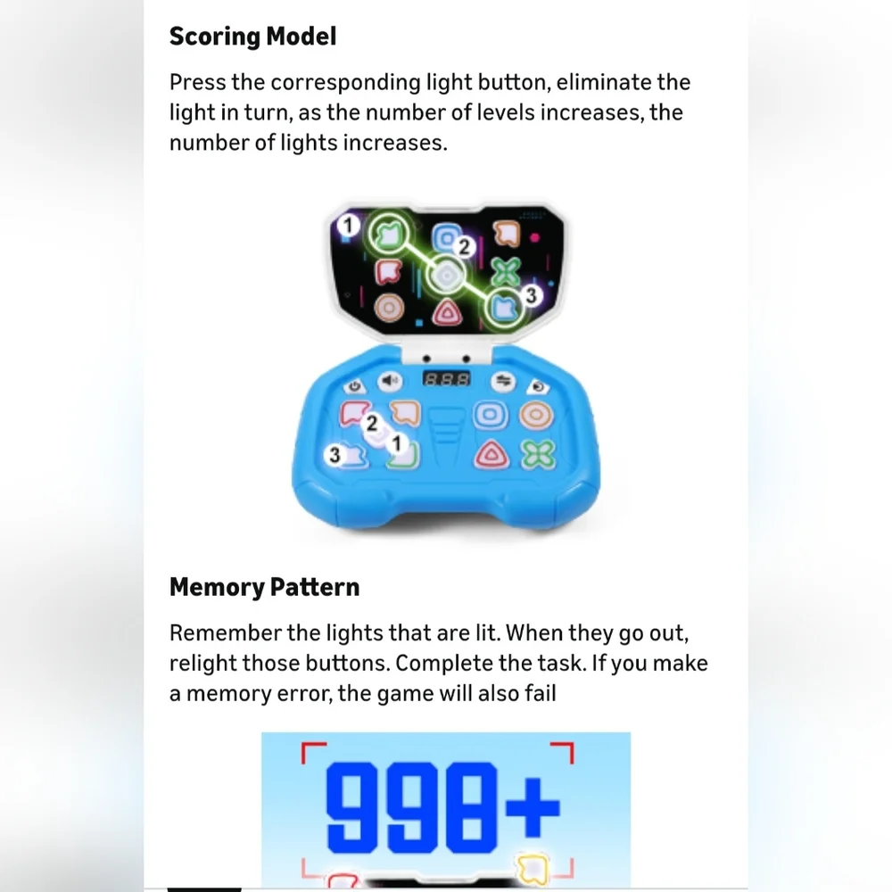 Blue Handheld Sensory Fidget Toys for Kids‎ 8-12, Boys & Girl ADHD
